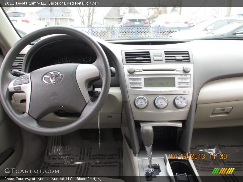 Barcelona Red Metallic / Ash 2011 Toyota Camry LE