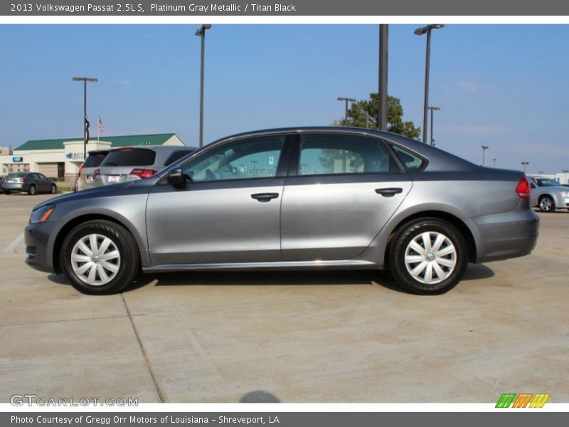 Platinum Gray Metallic / Titan Black 2013 Volkswagen Passat 2.5L S