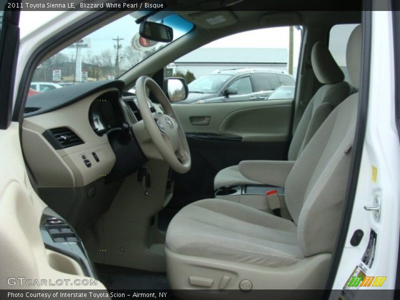Blizzard White Pearl / Bisque 2011 Toyota Sienna LE