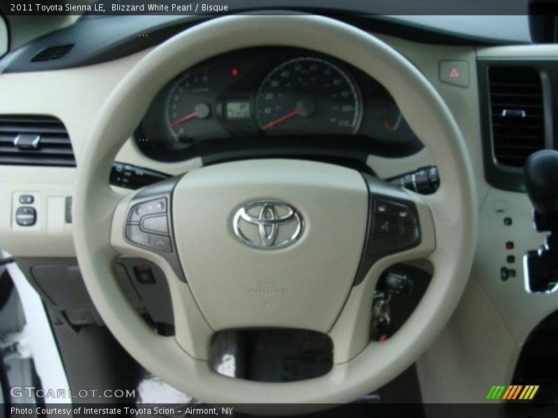 Blizzard White Pearl / Bisque 2011 Toyota Sienna LE
