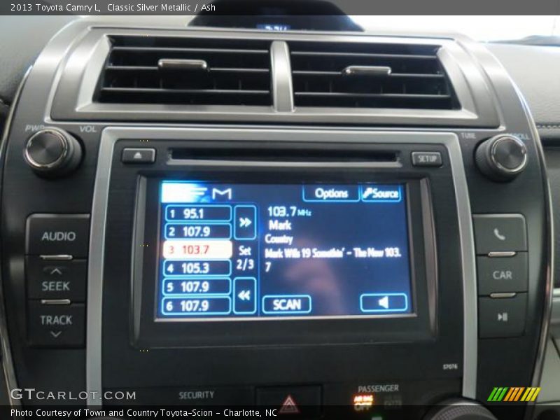 Classic Silver Metallic / Ash 2013 Toyota Camry L