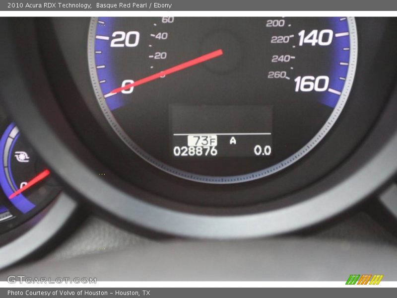 Basque Red Pearl / Ebony 2010 Acura RDX Technology