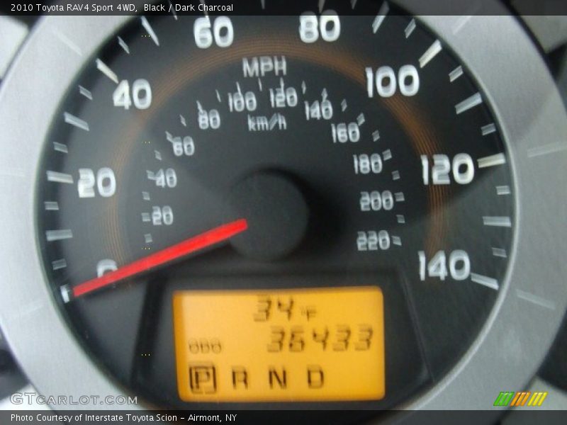 Black / Dark Charcoal 2010 Toyota RAV4 Sport 4WD
