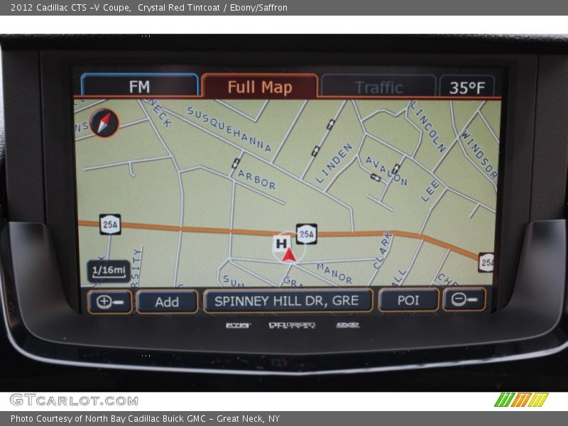 Navigation of 2012 CTS -V Coupe
