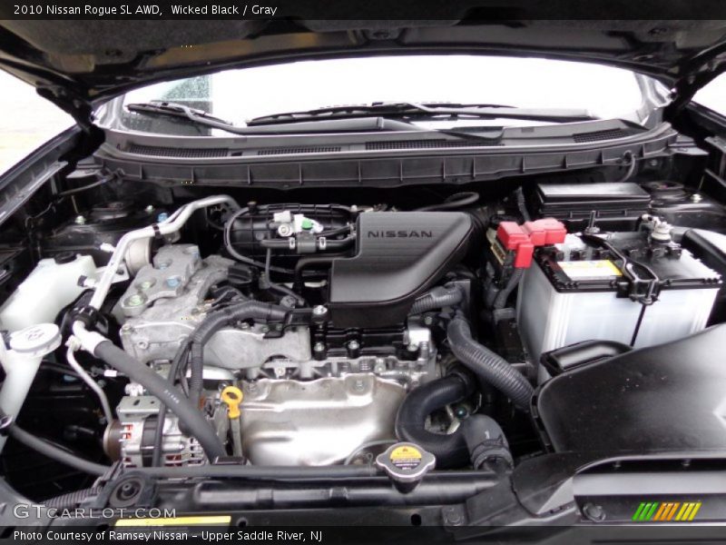 Wicked Black / Gray 2010 Nissan Rogue SL AWD