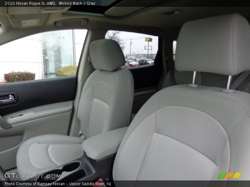 Wicked Black / Gray 2010 Nissan Rogue SL AWD