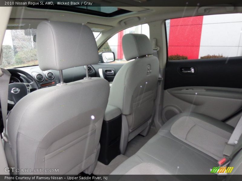 Wicked Black / Gray 2010 Nissan Rogue SL AWD