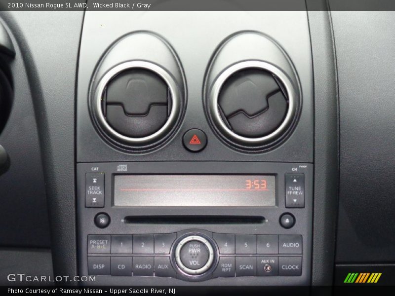 Wicked Black / Gray 2010 Nissan Rogue SL AWD