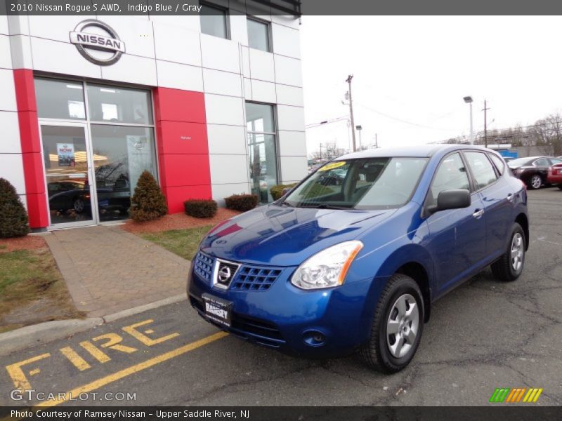 Indigo Blue / Gray 2010 Nissan Rogue S AWD