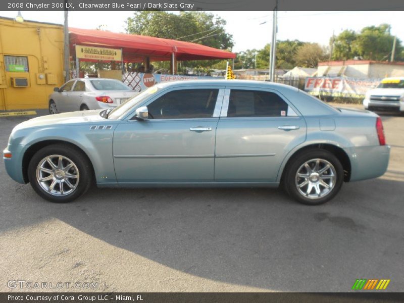 Clearwater Blue Pearl / Dark Slate Gray 2008 Chrysler 300 LX