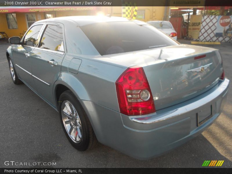 Clearwater Blue Pearl / Dark Slate Gray 2008 Chrysler 300 LX
