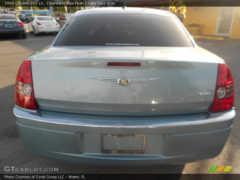 Clearwater Blue Pearl / Dark Slate Gray 2008 Chrysler 300 LX