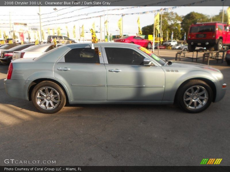 Clearwater Blue Pearl / Dark Slate Gray 2008 Chrysler 300 LX