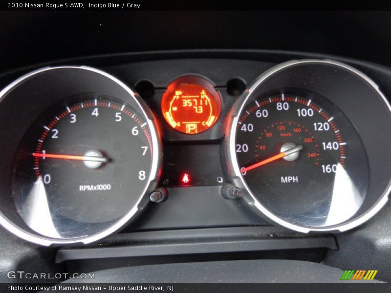 Indigo Blue / Gray 2010 Nissan Rogue S AWD
