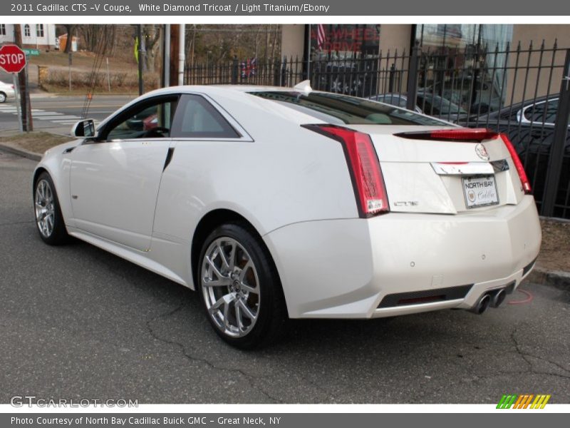 White Diamond Tricoat / Light Titanium/Ebony 2011 Cadillac CTS -V Coupe