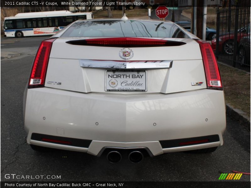 White Diamond Tricoat / Light Titanium/Ebony 2011 Cadillac CTS -V Coupe
