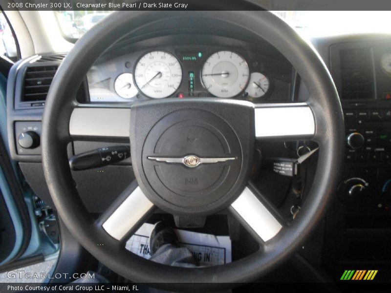 Clearwater Blue Pearl / Dark Slate Gray 2008 Chrysler 300 LX