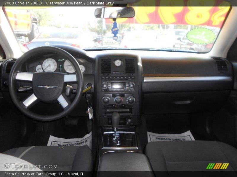 Clearwater Blue Pearl / Dark Slate Gray 2008 Chrysler 300 LX
