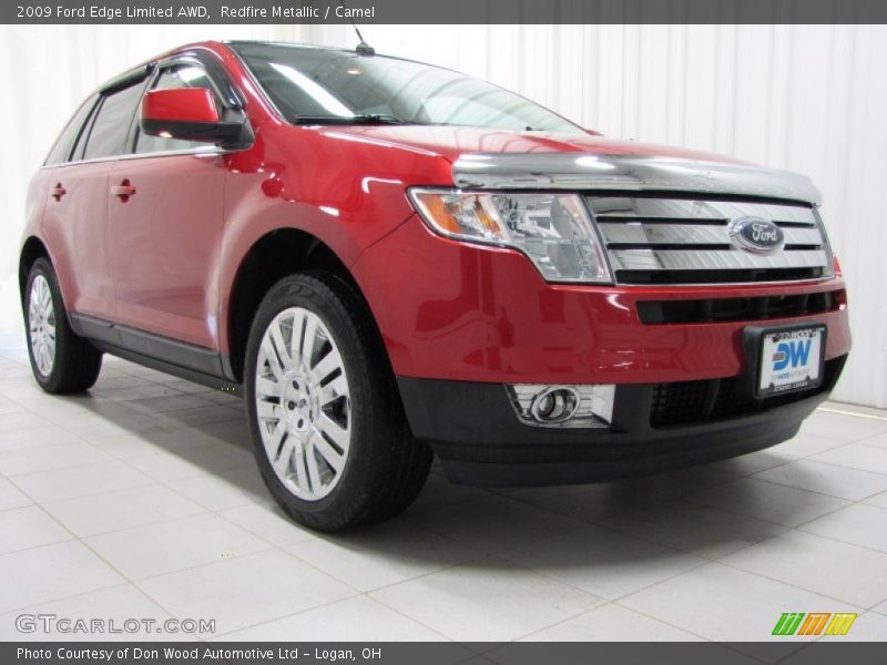 Redfire Metallic / Camel 2009 Ford Edge Limited AWD