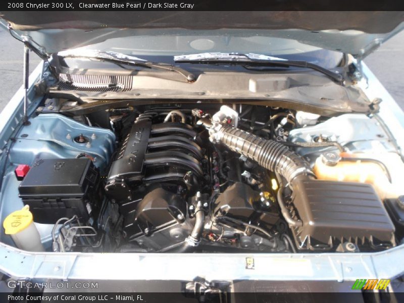 Clearwater Blue Pearl / Dark Slate Gray 2008 Chrysler 300 LX
