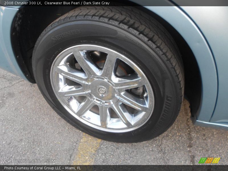 Clearwater Blue Pearl / Dark Slate Gray 2008 Chrysler 300 LX