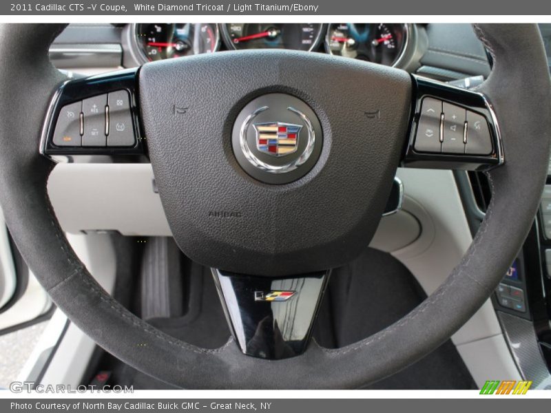 White Diamond Tricoat / Light Titanium/Ebony 2011 Cadillac CTS -V Coupe