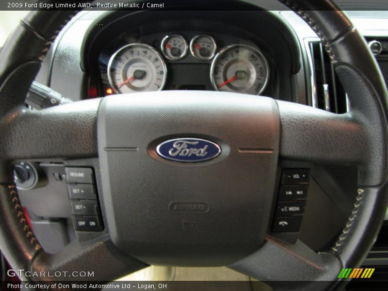 Redfire Metallic / Camel 2009 Ford Edge Limited AWD