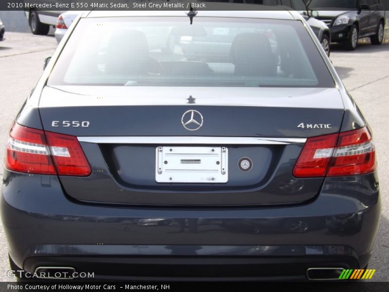 Steel Grey Metallic / Black 2010 Mercedes-Benz E 550 4Matic Sedan