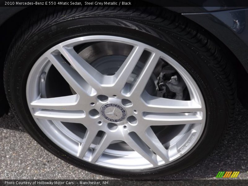 Steel Grey Metallic / Black 2010 Mercedes-Benz E 550 4Matic Sedan