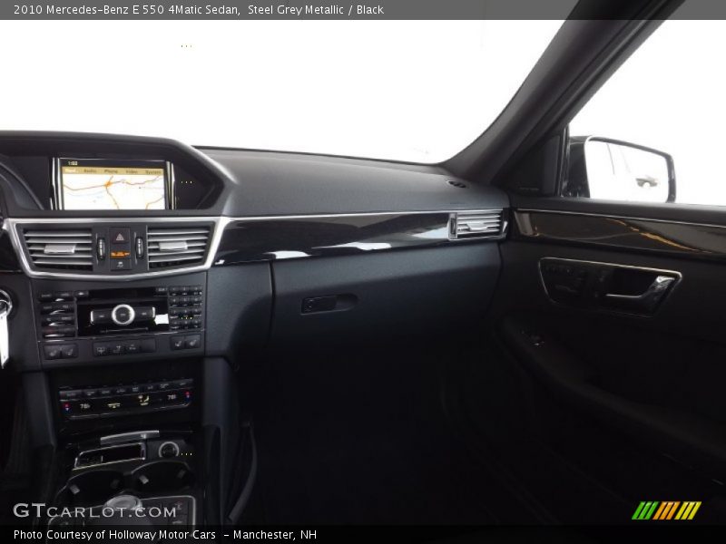 Steel Grey Metallic / Black 2010 Mercedes-Benz E 550 4Matic Sedan
