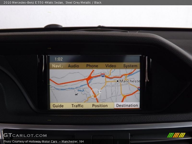 Steel Grey Metallic / Black 2010 Mercedes-Benz E 550 4Matic Sedan