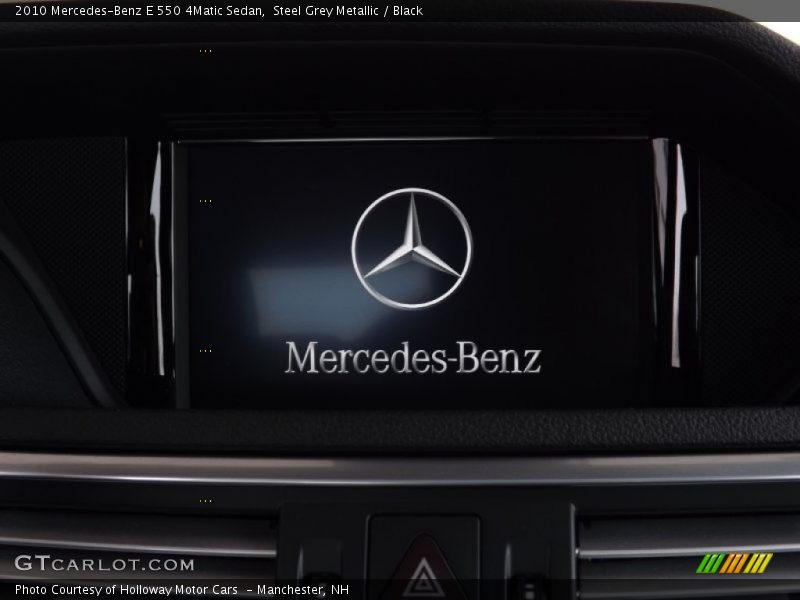 Steel Grey Metallic / Black 2010 Mercedes-Benz E 550 4Matic Sedan