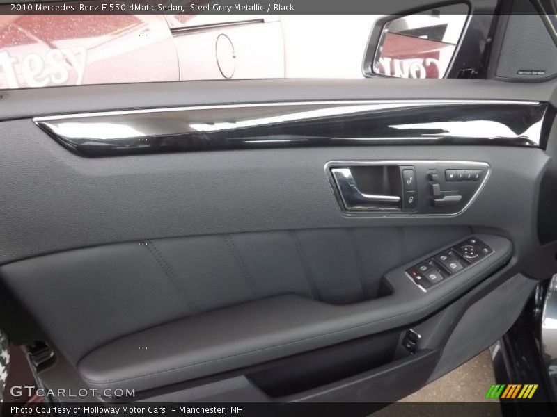 Steel Grey Metallic / Black 2010 Mercedes-Benz E 550 4Matic Sedan