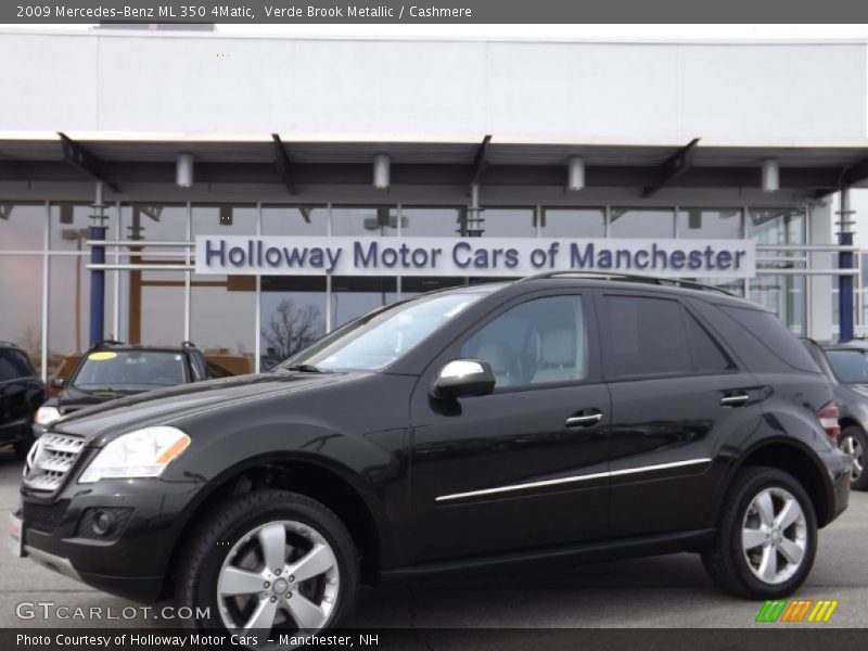Verde Brook Metallic / Cashmere 2009 Mercedes-Benz ML 350 4Matic