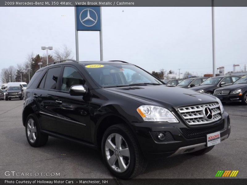 Verde Brook Metallic / Cashmere 2009 Mercedes-Benz ML 350 4Matic