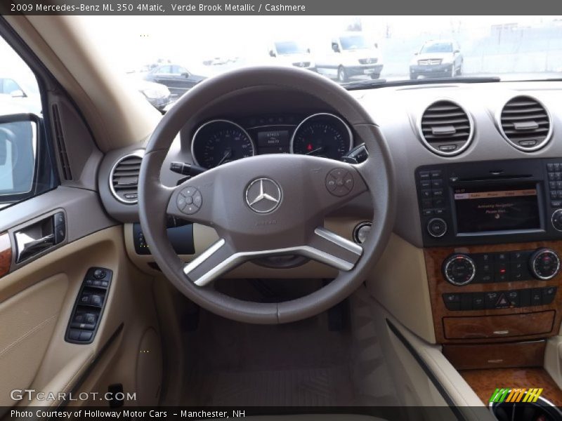 Verde Brook Metallic / Cashmere 2009 Mercedes-Benz ML 350 4Matic