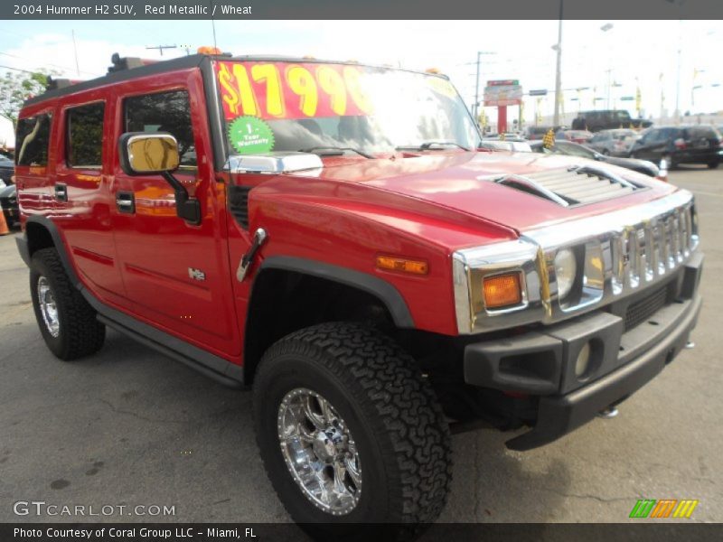 Red Metallic / Wheat 2004 Hummer H2 SUV