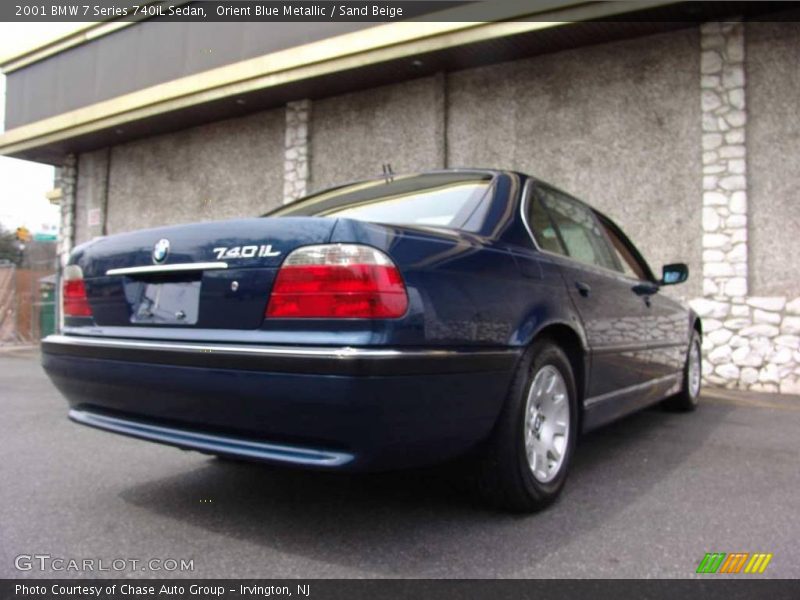 Orient Blue Metallic / Sand Beige 2001 BMW 7 Series 740iL Sedan