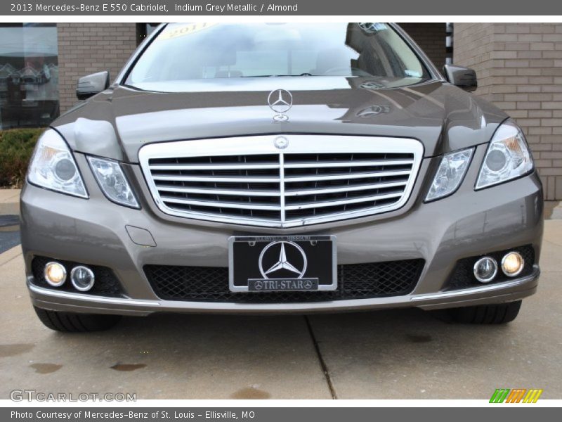 Indium Grey Metallic / Almond 2013 Mercedes-Benz E 550 Cabriolet