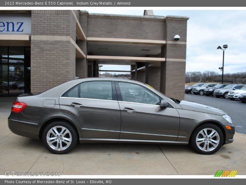 Indium Grey Metallic / Almond 2013 Mercedes-Benz E 550 Cabriolet