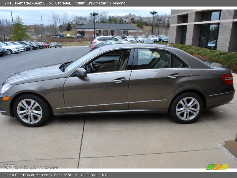 Indium Grey Metallic / Almond 2013 Mercedes-Benz E 550 Cabriolet