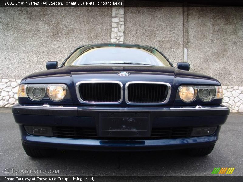 Orient Blue Metallic / Sand Beige 2001 BMW 7 Series 740iL Sedan