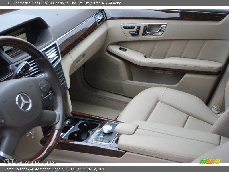 Indium Grey Metallic / Almond 2013 Mercedes-Benz E 550 Cabriolet