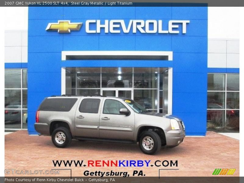 Steel Gray Metallic / Light Titanium 2007 GMC Yukon XL 2500 SLT 4x4