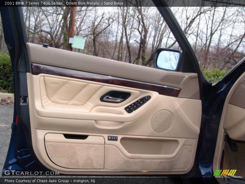 Orient Blue Metallic / Sand Beige 2001 BMW 7 Series 740iL Sedan