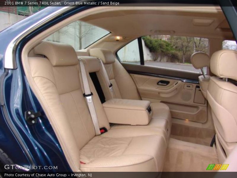 Orient Blue Metallic / Sand Beige 2001 BMW 7 Series 740iL Sedan