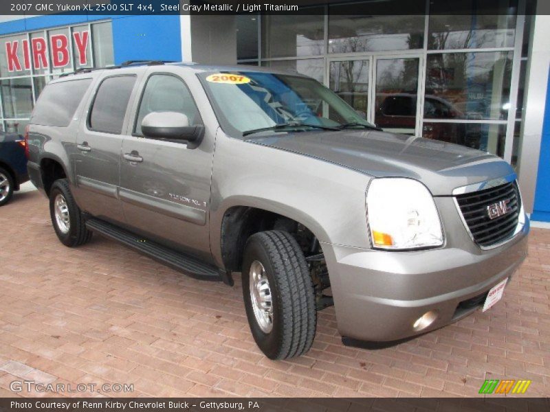 Steel Gray Metallic / Light Titanium 2007 GMC Yukon XL 2500 SLT 4x4
