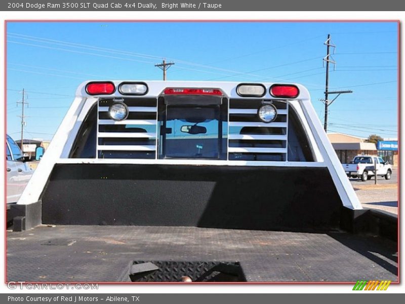 Bright White / Taupe 2004 Dodge Ram 3500 SLT Quad Cab 4x4 Dually