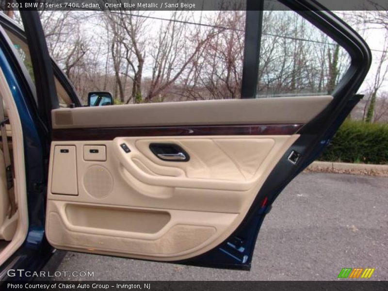 Orient Blue Metallic / Sand Beige 2001 BMW 7 Series 740iL Sedan