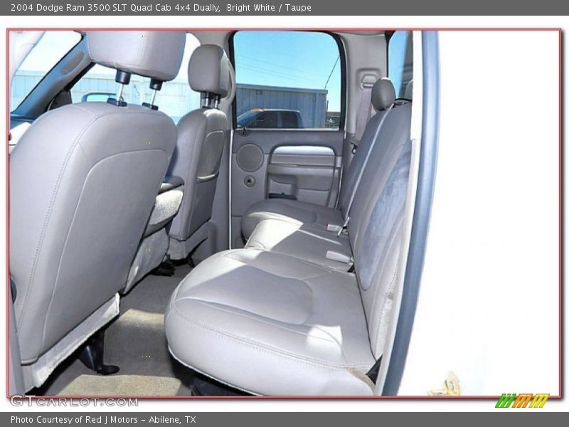 Bright White / Taupe 2004 Dodge Ram 3500 SLT Quad Cab 4x4 Dually